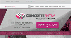 Desktop Screenshot of concreteshowmexico.com